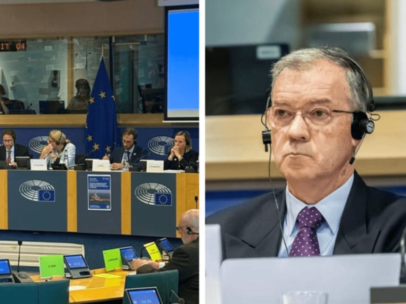 O diretor da Liga Naval Portuguesa Henrique Guedes intervém no Parlamento Europeu sobre pirataria marítima e pescas