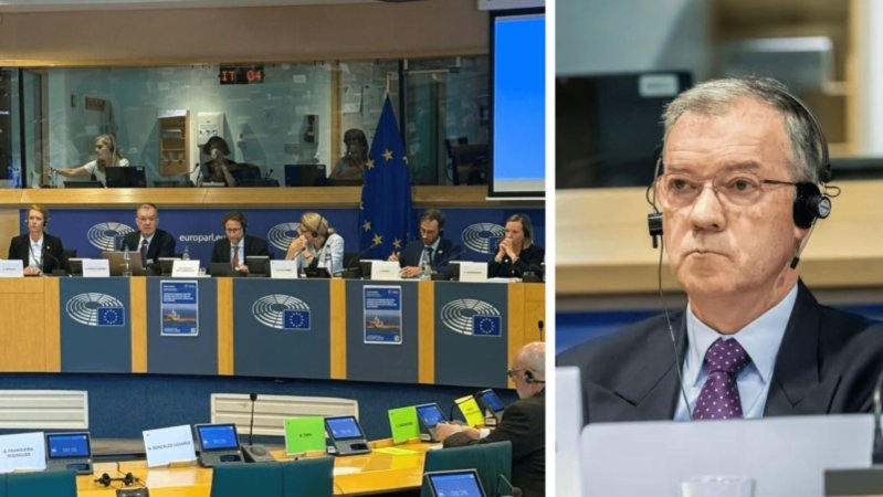 O diretor da Liga Naval Portuguesa Henrique Guedes intervém no Parlamento Europeu sobre pirataria marítima e pescas