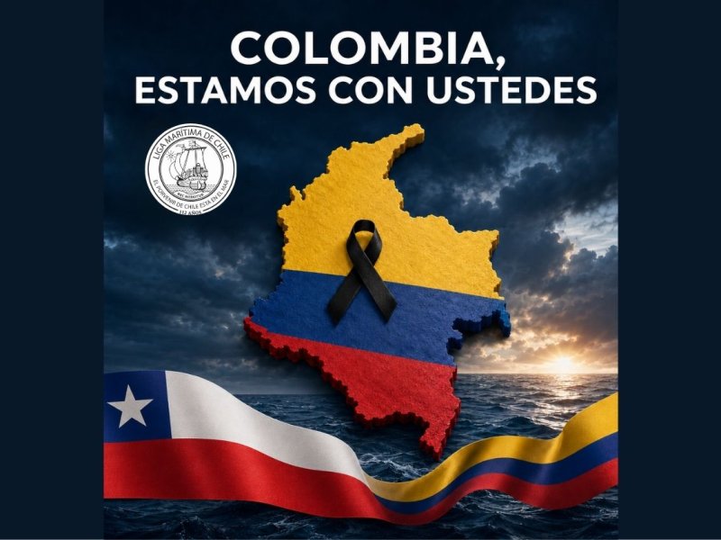 Liga Marítima de Chile expresa su solidaridad con Colombia tras devastador terremoto
