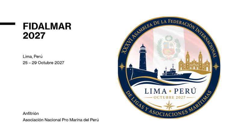 FIDALMAR realizará su XXVI Asamblea Internacional en Lima, Perú, en octubre de 2027